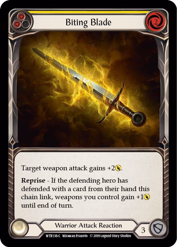 Biting Blade (Yellow) - Common (WTR136)