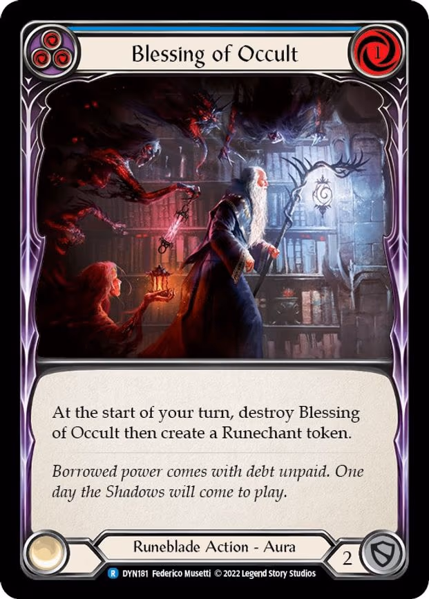 Blessing of Occult (Blue) - Rare (DYN181)