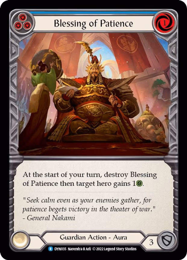 Blessing of Patience (Blue) - Rare (DYN035)