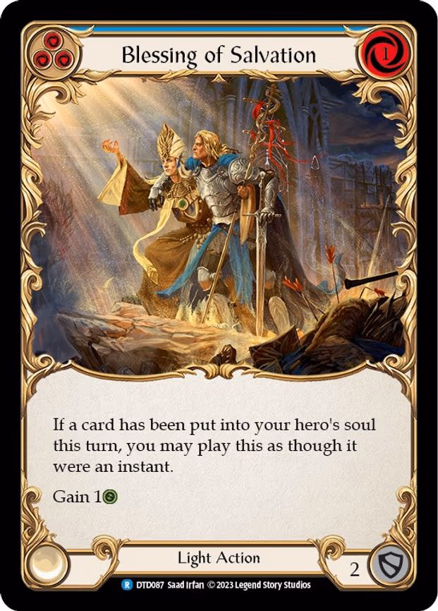 Blessing of Salvation (Blue) - Rare (DTD087)