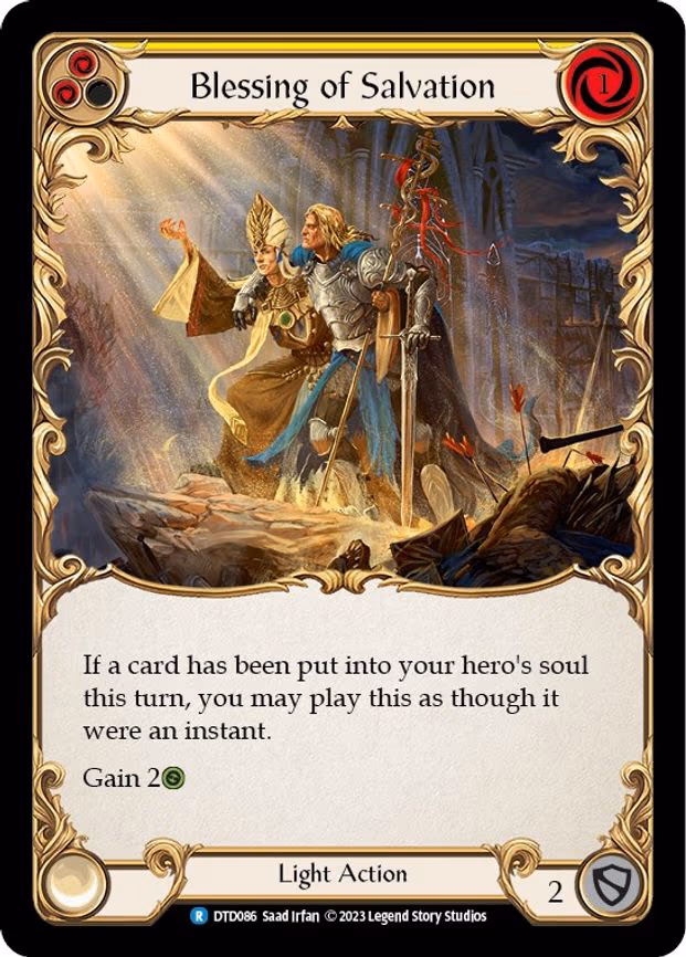 Blessing of Salvation (Yellow) - Rare (DTD086)