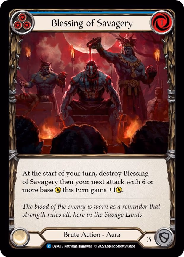 Blessing of Savagery (Blue) - Rare (DYN015)