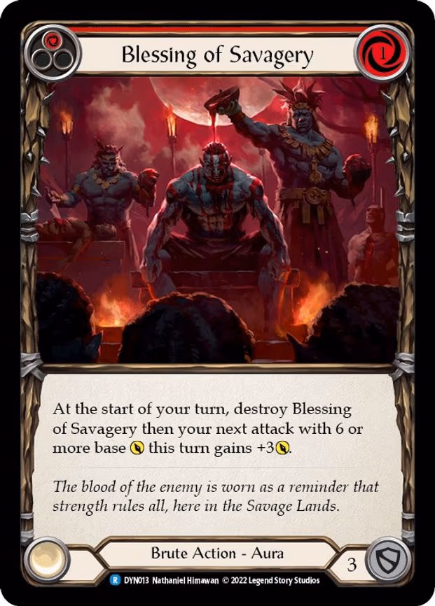 Blessing of Savagery (Red) - Rare (DYN013)