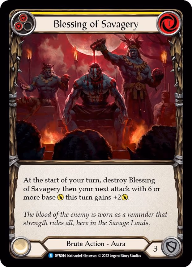 Blessing of Savagery (Yellow) - Rare (DYN014)