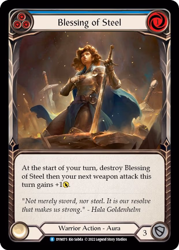 Blessing of Steel (Blue) - Rare (DYN075)