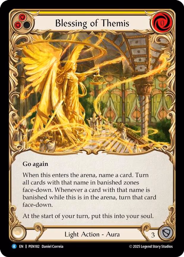 Blessing Of Themis (Yellow) - Rare (PEN182)