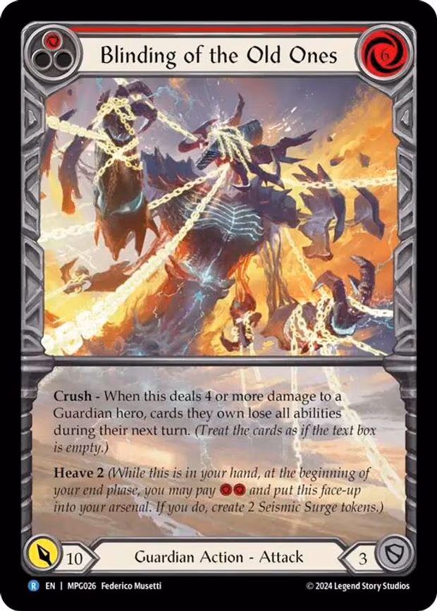 Blinding of the Old Ones