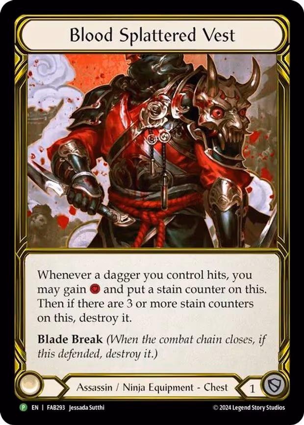 Blood Splattered Vest (Golden) - Legendary (FAB293)