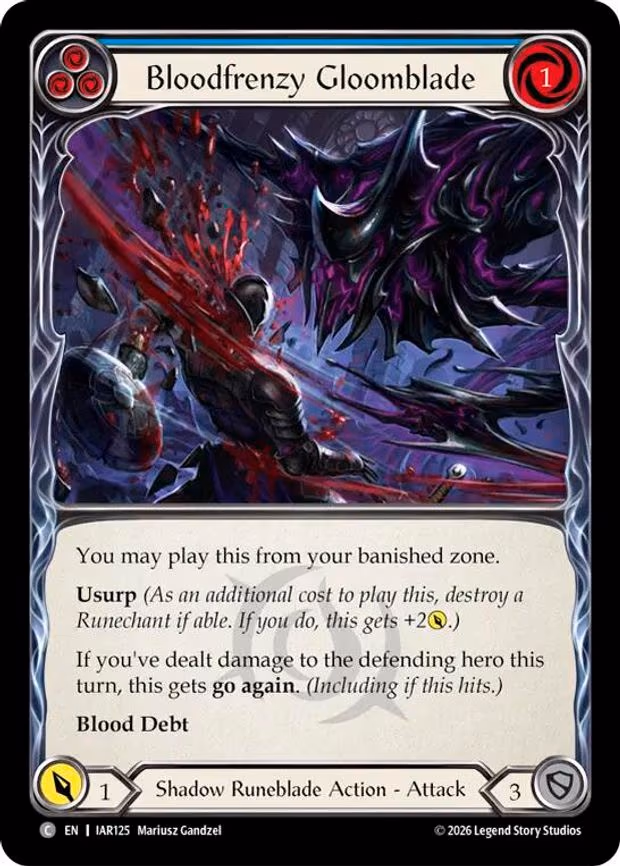 Bloodfrenzy Gloomblade (Blue) - Common (IAR125)