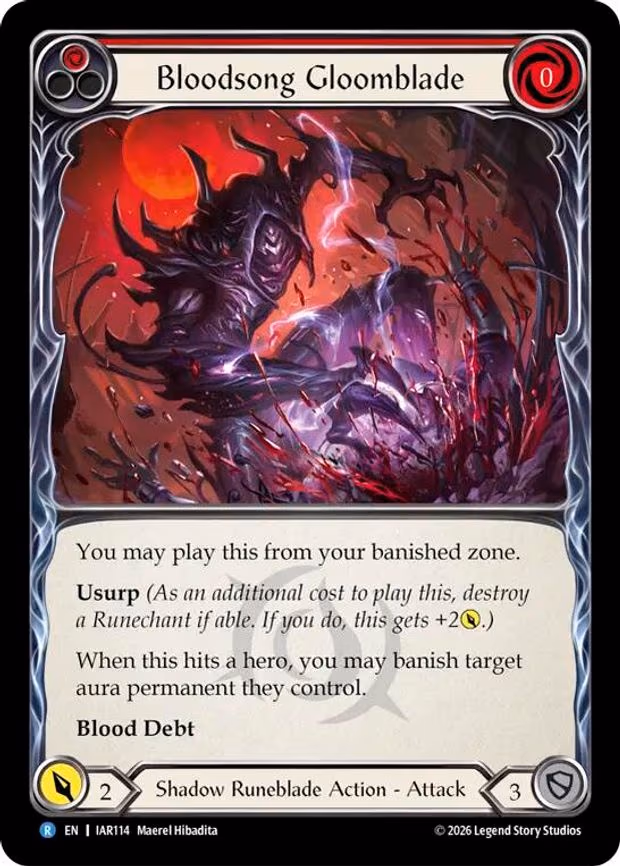 Bloodsong Gloomblade - Rare (IAR114)