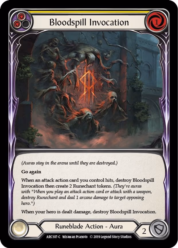 Bloodspill Invocation (Yellow) - Common (ARC107)