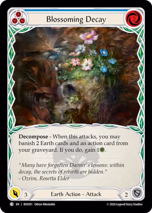 Blossoming Decay (Blue)