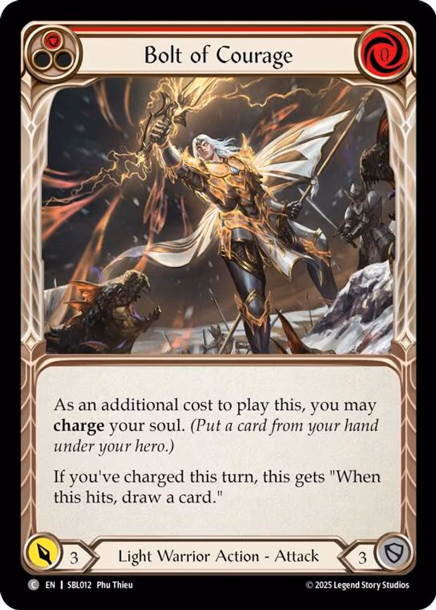 Bolt of Courage (Red)