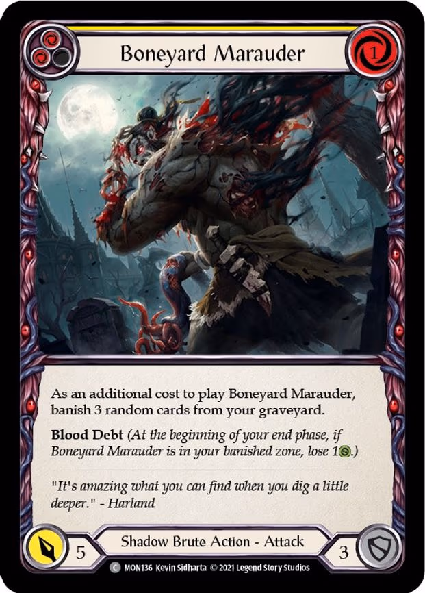 Boneyard Marauder (Yellow) - Common (MON136)