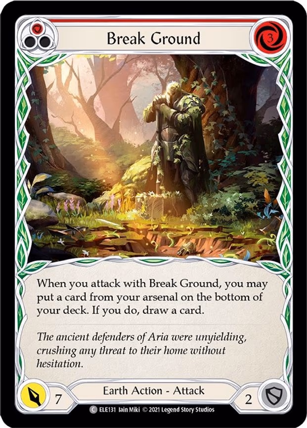 Break Ground (Red) - Common (ELE131)