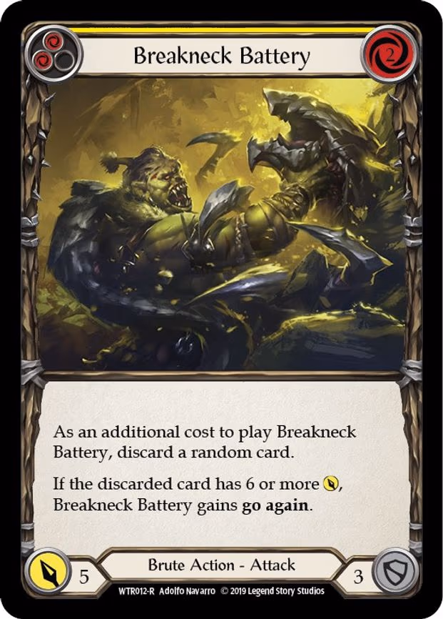 Breakneck Battery (Yellow) - Rare (WTR012)