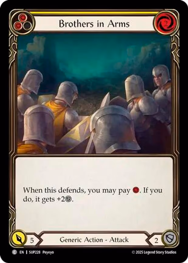 Brothers in Arms (Yellow) - Common (SUP228)