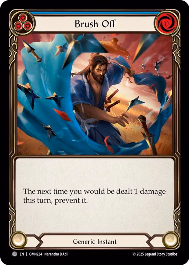 Brush Off (Blue) - Common (OMN224)