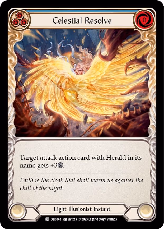 Celestial Resolve (Blue) - Common (DTD043)