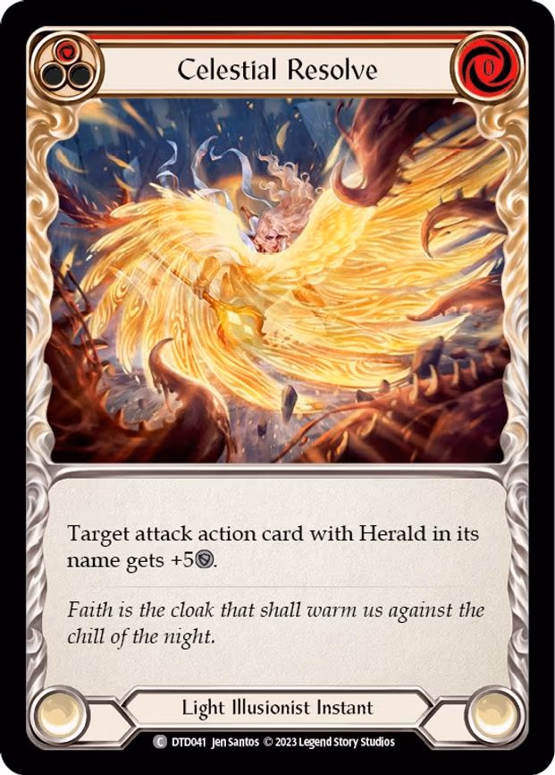 Celestial Resolve (Red) - Common (DTD041)