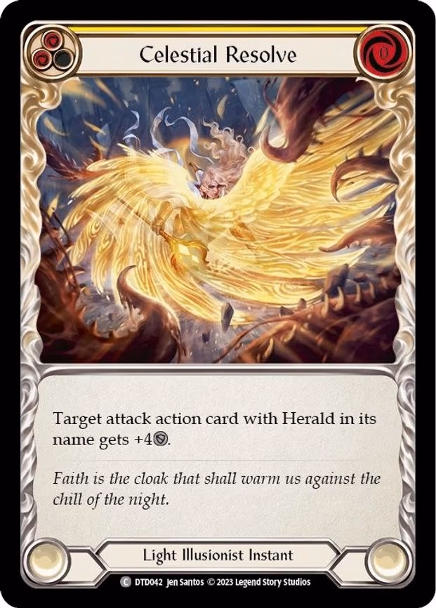 Celestial Resolve (Yellow) - Common (DTD042)