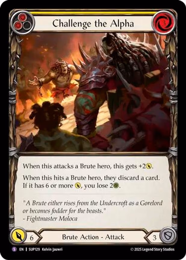 Challenge the Alpha - Super Rare (SUP129)