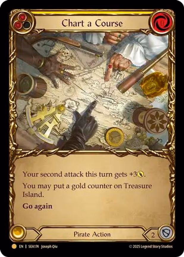 Chart a Course (Yellow) (Treasure) - Pirate Booty (SEA174)