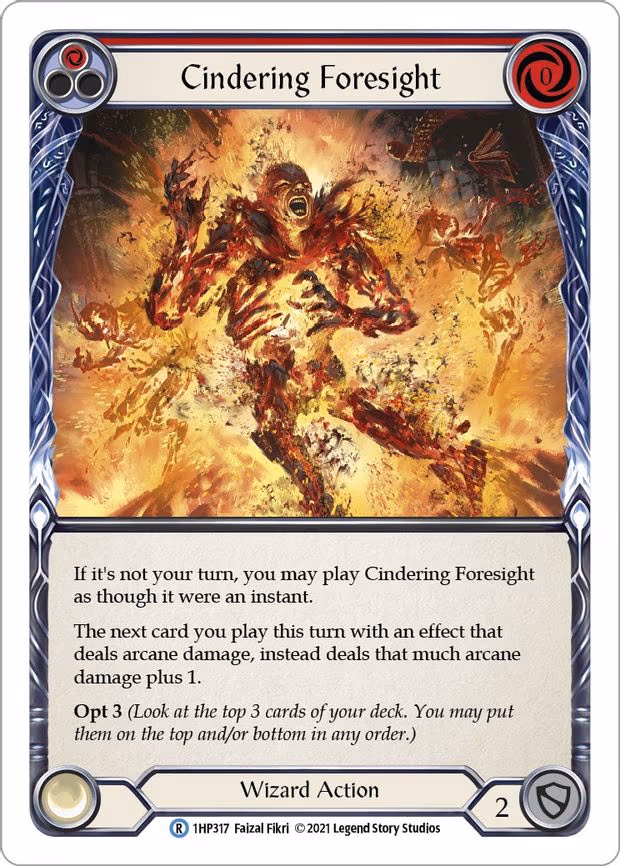 Cindering Foresight (Red) - Rare (1HP317)
