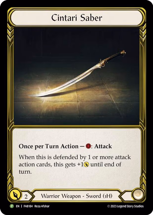 Cintari Saber (Left) (Golden) - Promo (FAB184)
