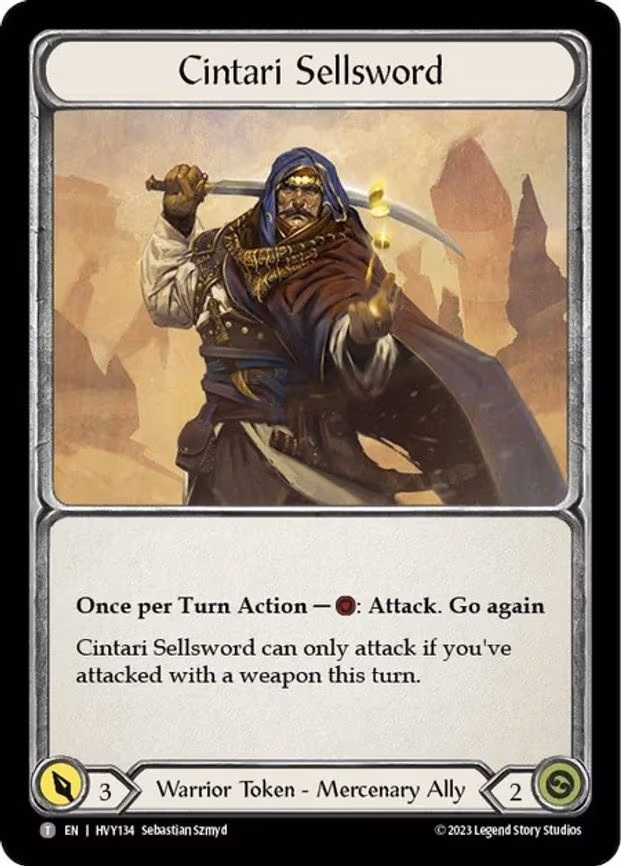 Cintari Sellsword - Token (HVY134)