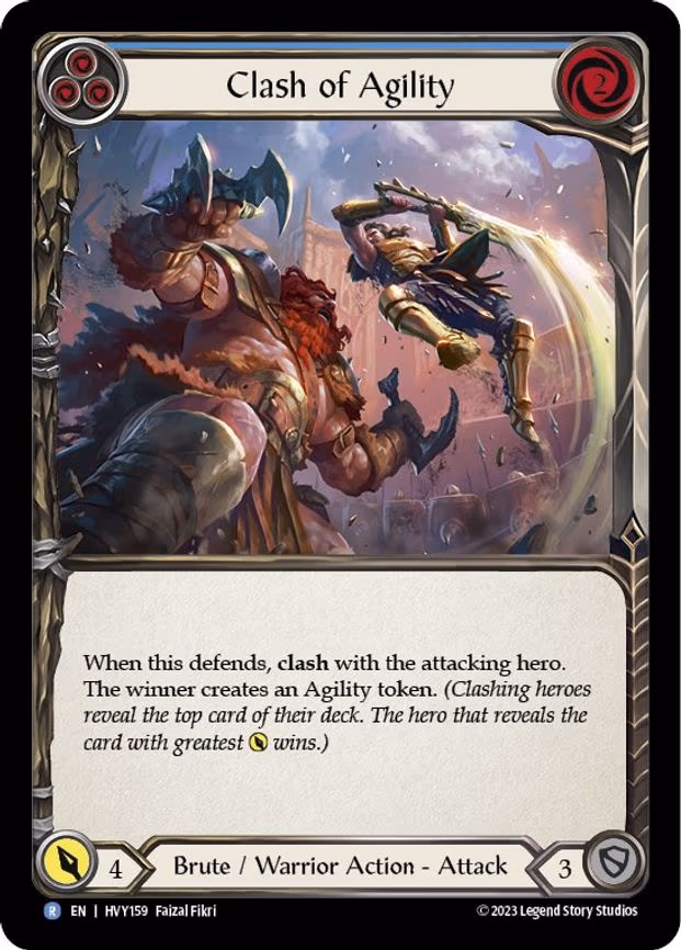 Clash of Agility (Blue) - Rare (HVY159)