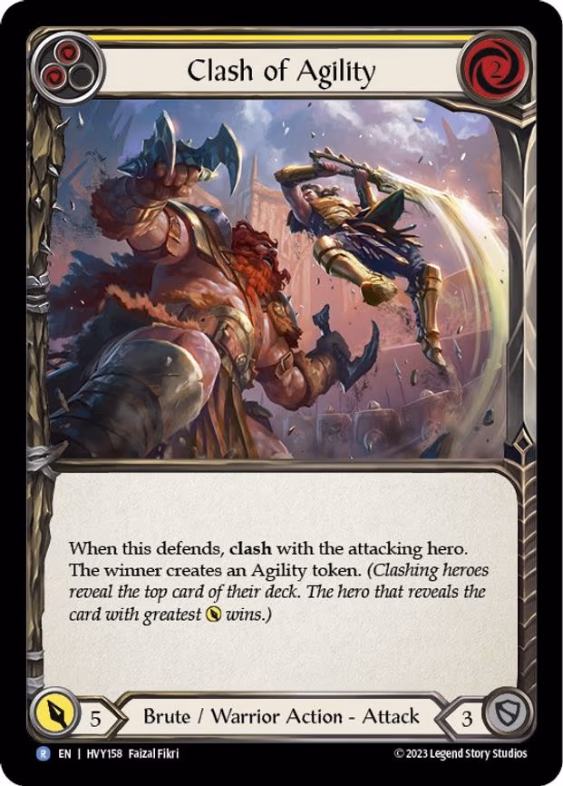 Clash of Agility (Yellow) - Rare (HVY158)