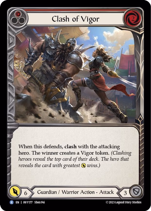 Clash of Vigor (Red) - Rare (HVY177)