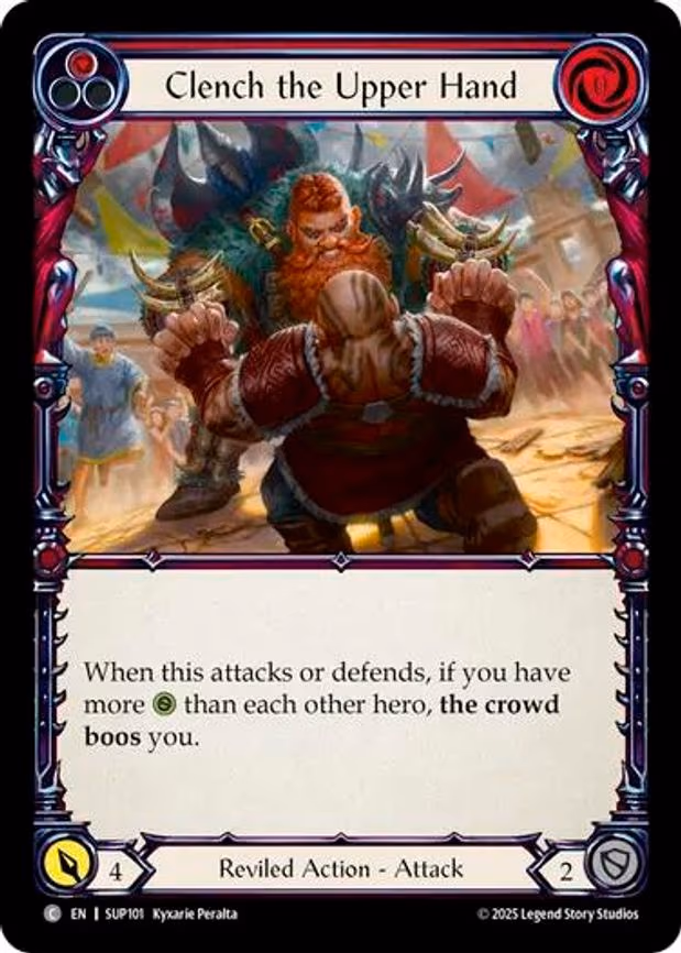 Clench the Upper Hand (Red) - Common (SUP101)
