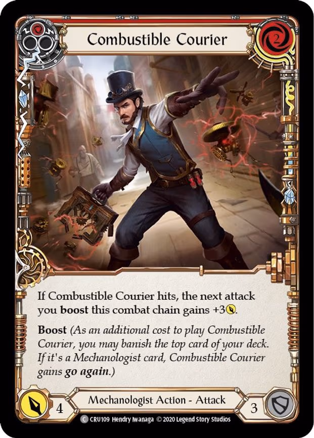 Combustible Courier (Red) - Common (CRU109)