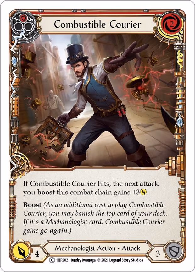 Combustible Courier (Red) - Common (1HP202)