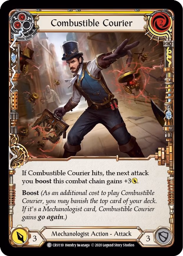 Combustible Courier (Yellow) - Common (CRU110)