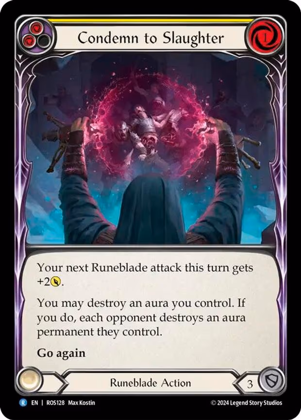 Condemn to Slaughter (Yellow) - Rare (ROS128)