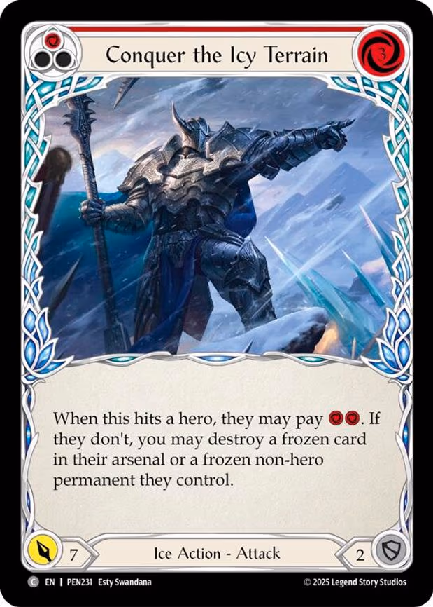 Conquer The Icy Terrain (Red) - Common (PEN231)