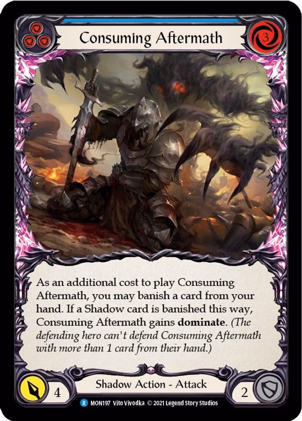 Consuming Aftermath (Blue) - Rare (MON197)