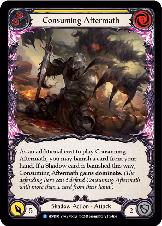 Consuming Aftermath (Yellow) - Rare (MON196)