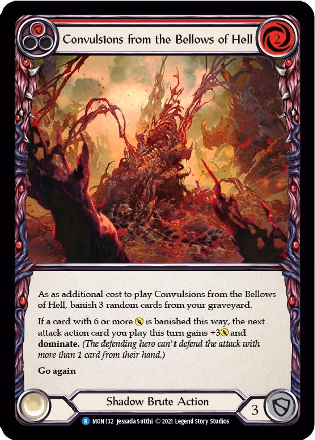 Convulsions from the Bellows of Hell (Red) - Rare (MON132)
