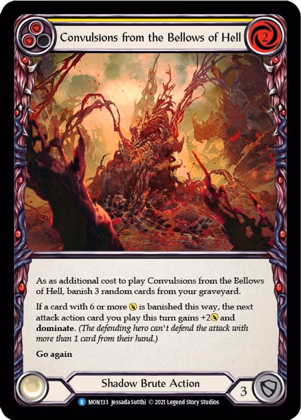 Convulsions from the Bellows of Hell (Yellow) - Rare (MON133)