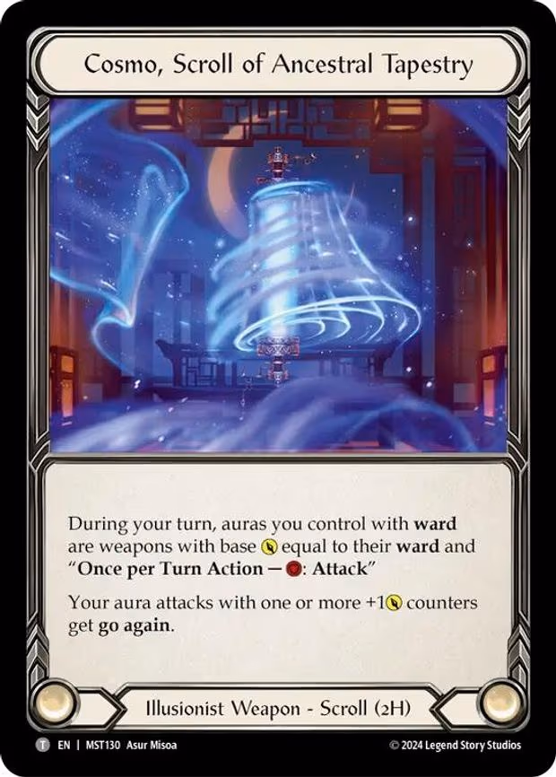 Cosmo, Scroll of Ancestral Tapestry // Beckoning Mistblade - Token (MST130 // MST003)