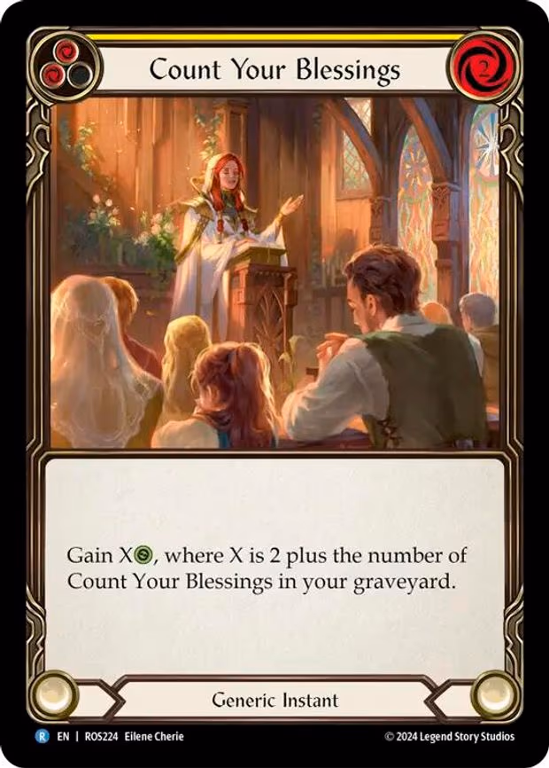 Count Your Blessings (Yellow) - Rare (ROS224)
