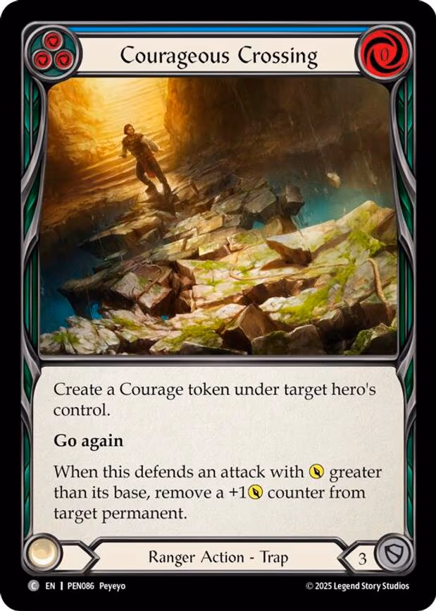 Courageous Crossing (Blue) - Common (PEN086)