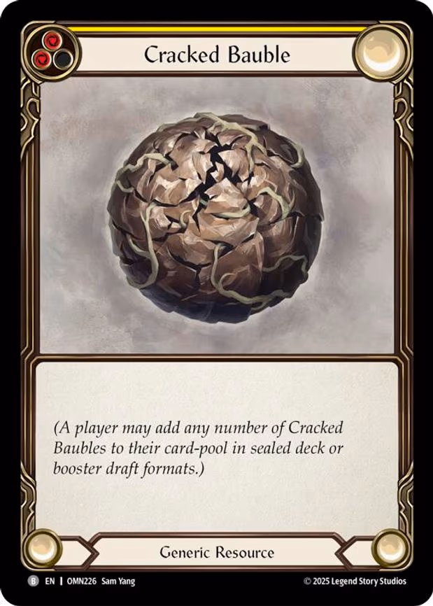 Cracked Bauble (Yellow) - Basic (OMN226)