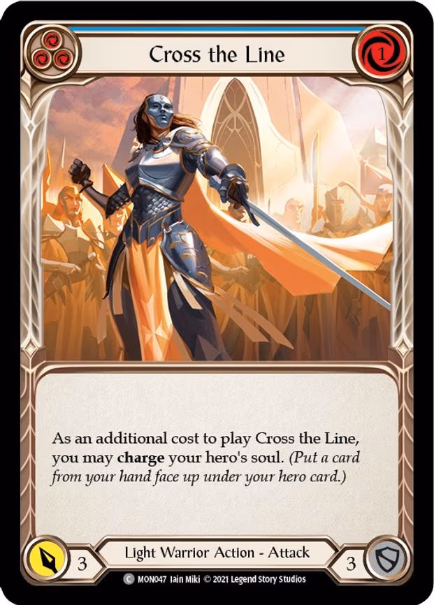 Cross the Line (Blue) - Common (MON047)