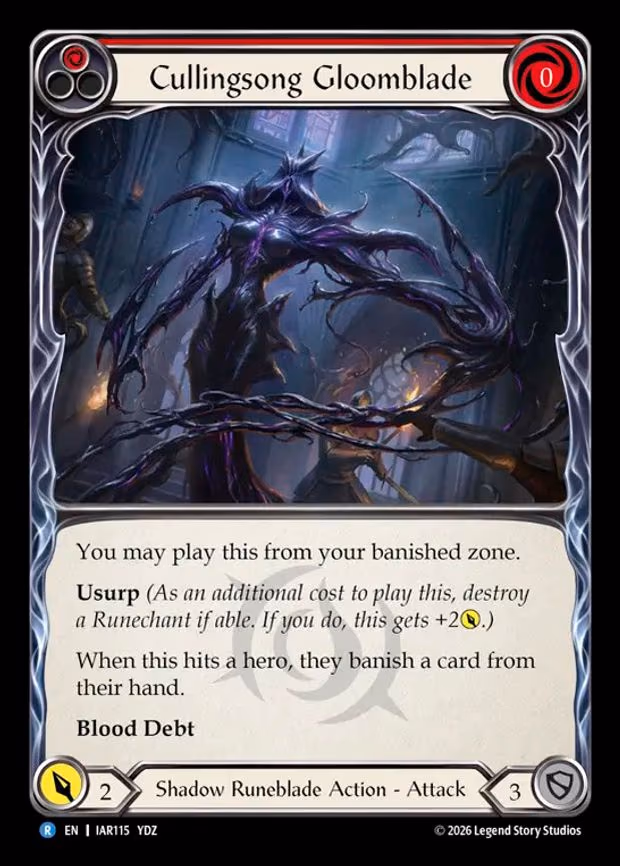 Cullingsong Gloomblade - Rare (IAR115)