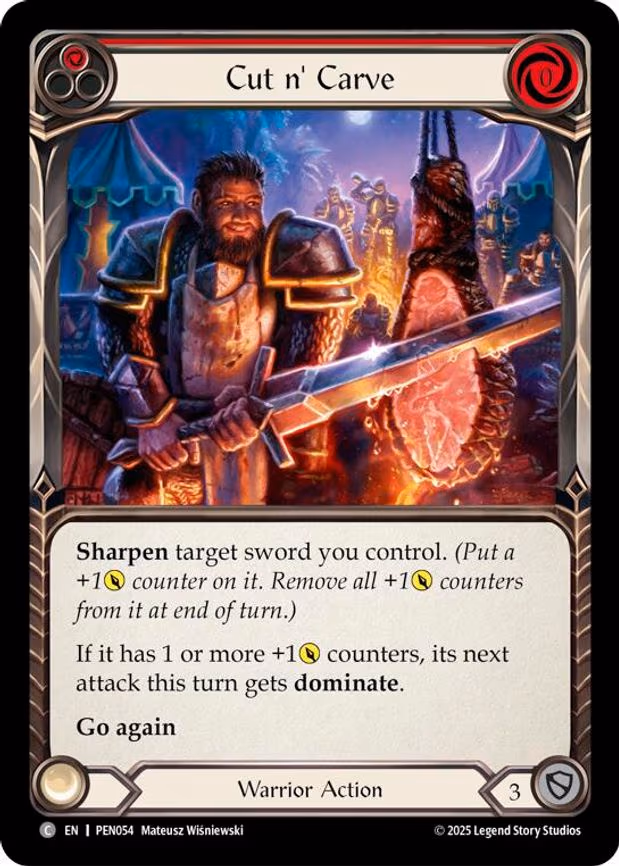 Cut N' Carve (Red) - Common (PEN054)